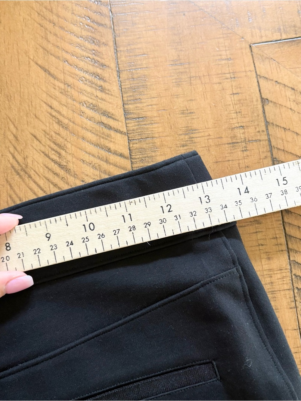 NWT Spanx Hi-Rise Flare Pants in Ponte Classic Black Size S Petite - Picture 5 of 7
